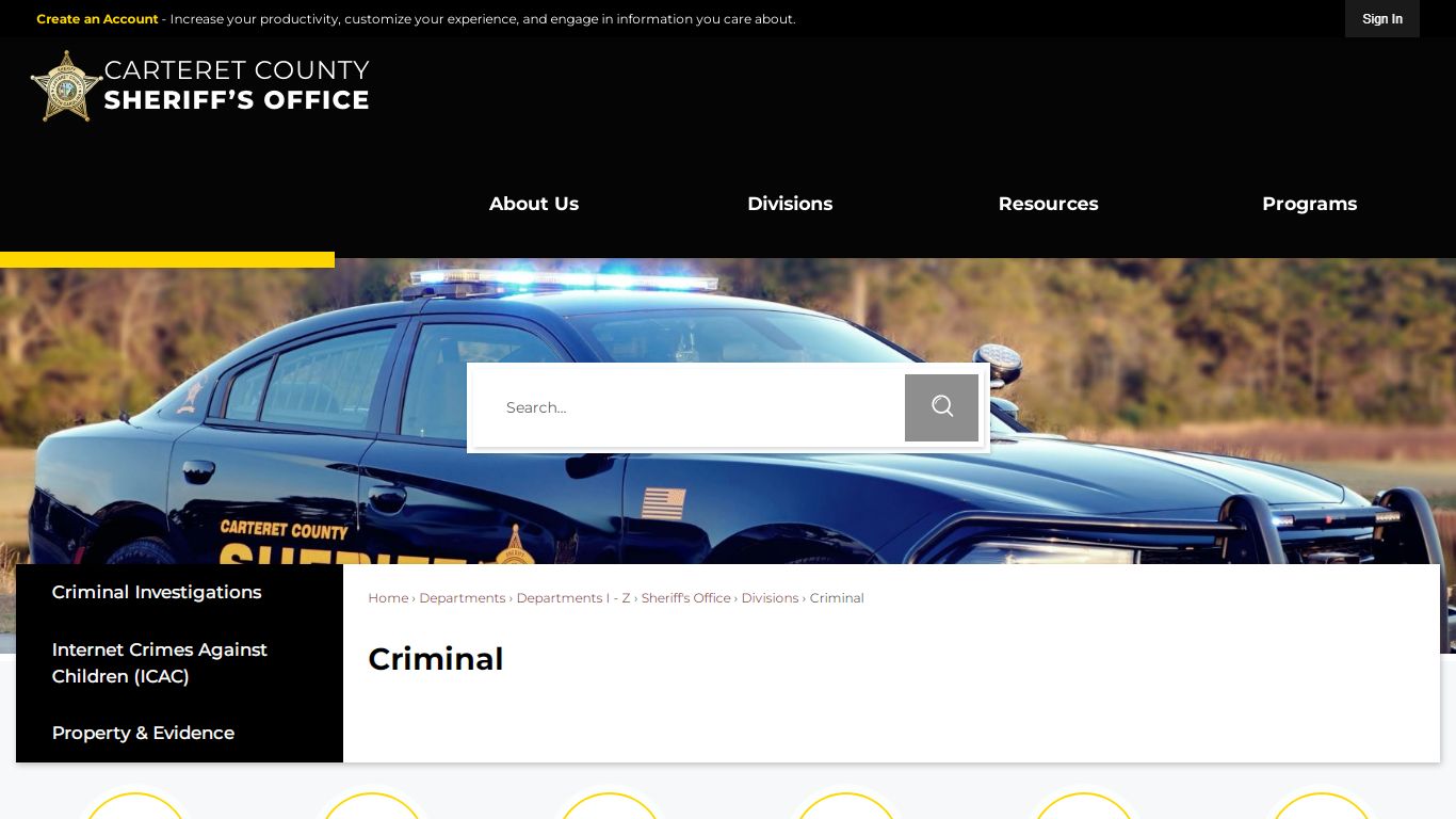 Criminal | Carteret County, NC - Official Website